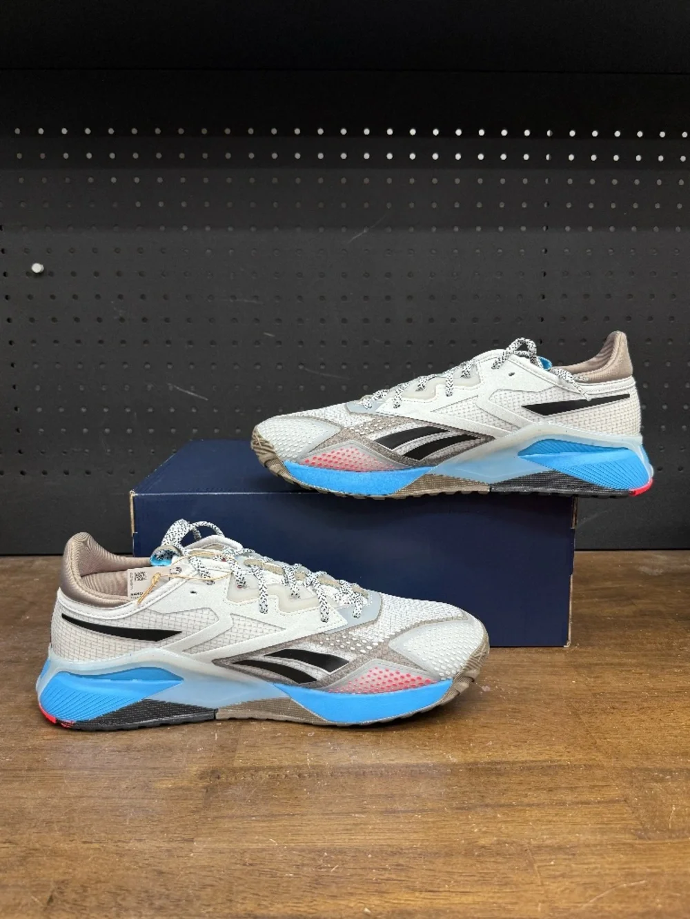 New W/ Box! Men's Reebok Nano X2 TR Adventure 'Grey Radiant Aqua' Sneakers